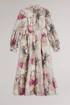 Ted Baker Freisya Lace Tape Cut Out Nude Midi Dress -Ted Baker Shop 123755s5