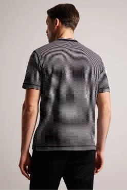 Ted Baker Garnerr Black Short Sleeve Regular Fit Polo Shirt 8 Ted Baker Garnerr Black Short Sleeve Regular Fit Polo Shirt -Ted Baker Shop 125593s2