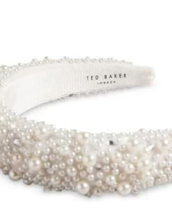 Pearlen Faux Pearl & Crystal Headband - Ted Baker -Ted Baker Shop 12857164 fpx
