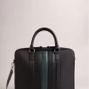 Ted Baker Rooky Black Core Twill Pu Striped Document Bag 1 Ted Baker Rooky Black Core Twill Pu Striped Document Bag -Ted Baker Shop 130018s