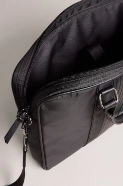 Ted Baker Rooky Black Core Twill Pu Striped Document Bag 9 Ted Baker Rooky Black Core Twill Pu Striped Document Bag -Ted Baker Shop 130018s3