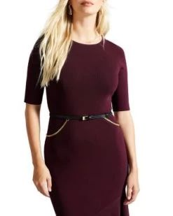 Chaique Leather Chain Waist Belt - Ted Baker