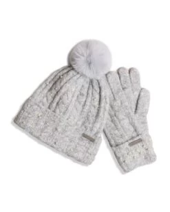 Embellished Pom Pom Hat & Gloves Gift Set - Ted Baker -Ted Baker Shop 13315122 fpx