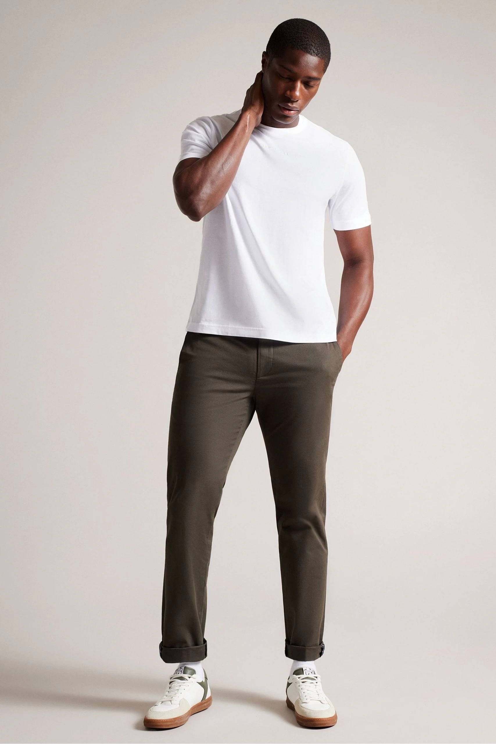 Ted Baker Wilkin Short Sleeved Branded White T-Shirt 5 Ted Baker Wilkin Short Sleeved Branded White T-Shirt - Image 3