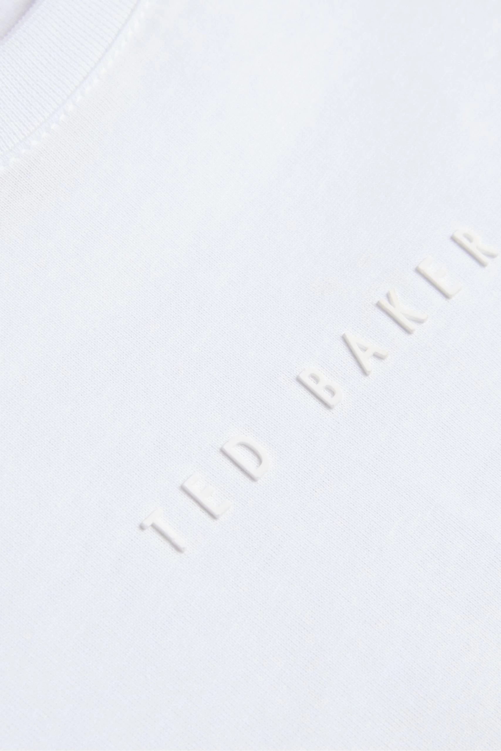 Ted Baker Wilkin Short Sleeved Branded White T-Shirt 7 Ted Baker Wilkin Short Sleeved Branded White T-Shirt - Image 5