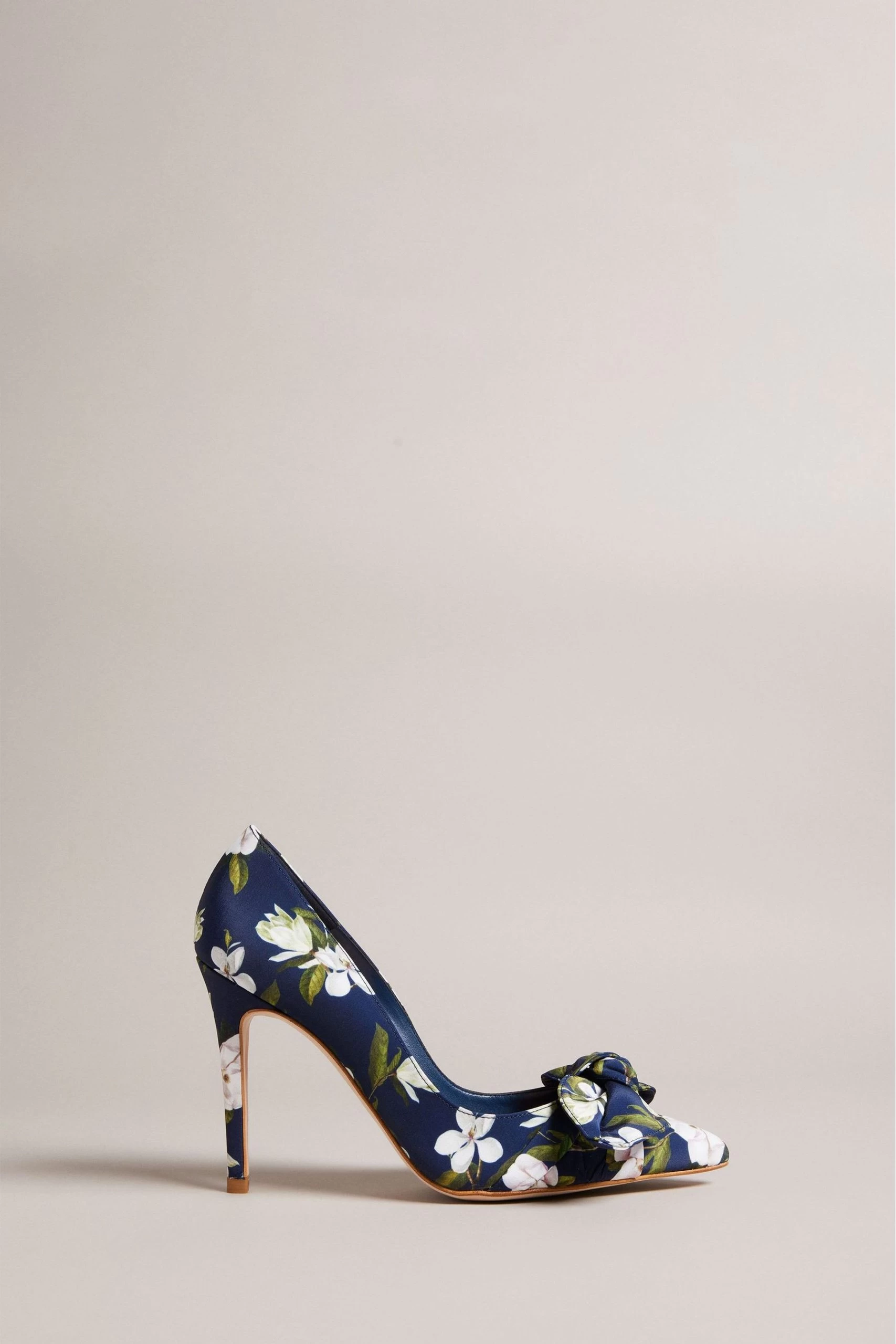 Ted Baker Blue Hyra Printed Bow Court Heels 3 Ted Baker Blue Hyra Printed Bow Court Heels