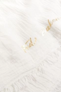 Ted Baker Cream Becckie Ecru Embroidery Woven Scarf -Ted Baker Shop 140767s3