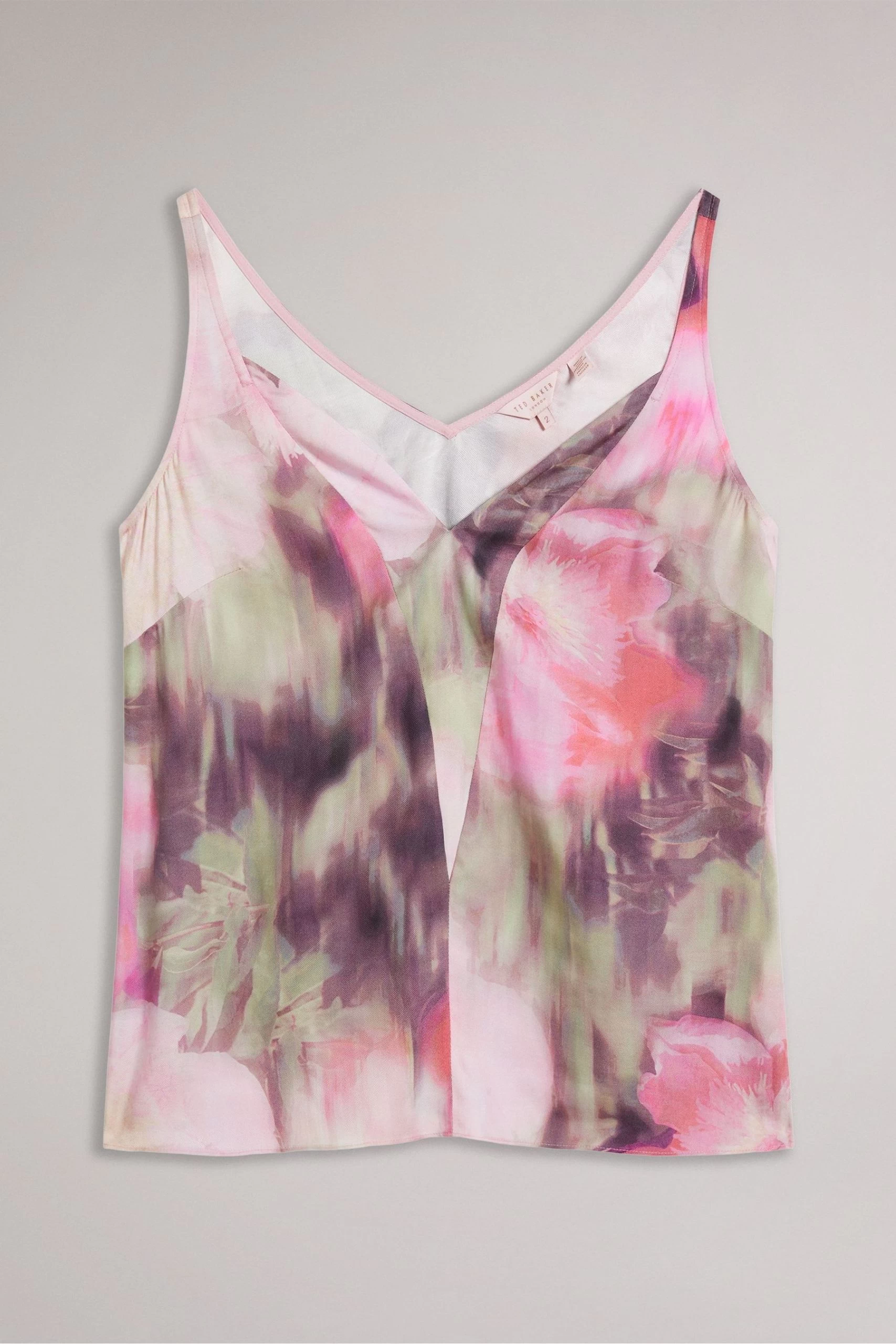 Ted Baker Pink Nethiia Coral V-Neck Cami Top 6 Ted Baker Pink Nethiia Coral V-Neck Cami Top - Image 4