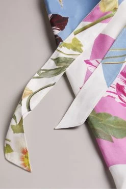 Ted Baker Maudee White Printed Halter Neck Jumpsuit -Ted Baker Shop 157 815s5