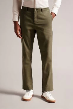 Ted Baker Green Genbee Olive Regular Fit Chino