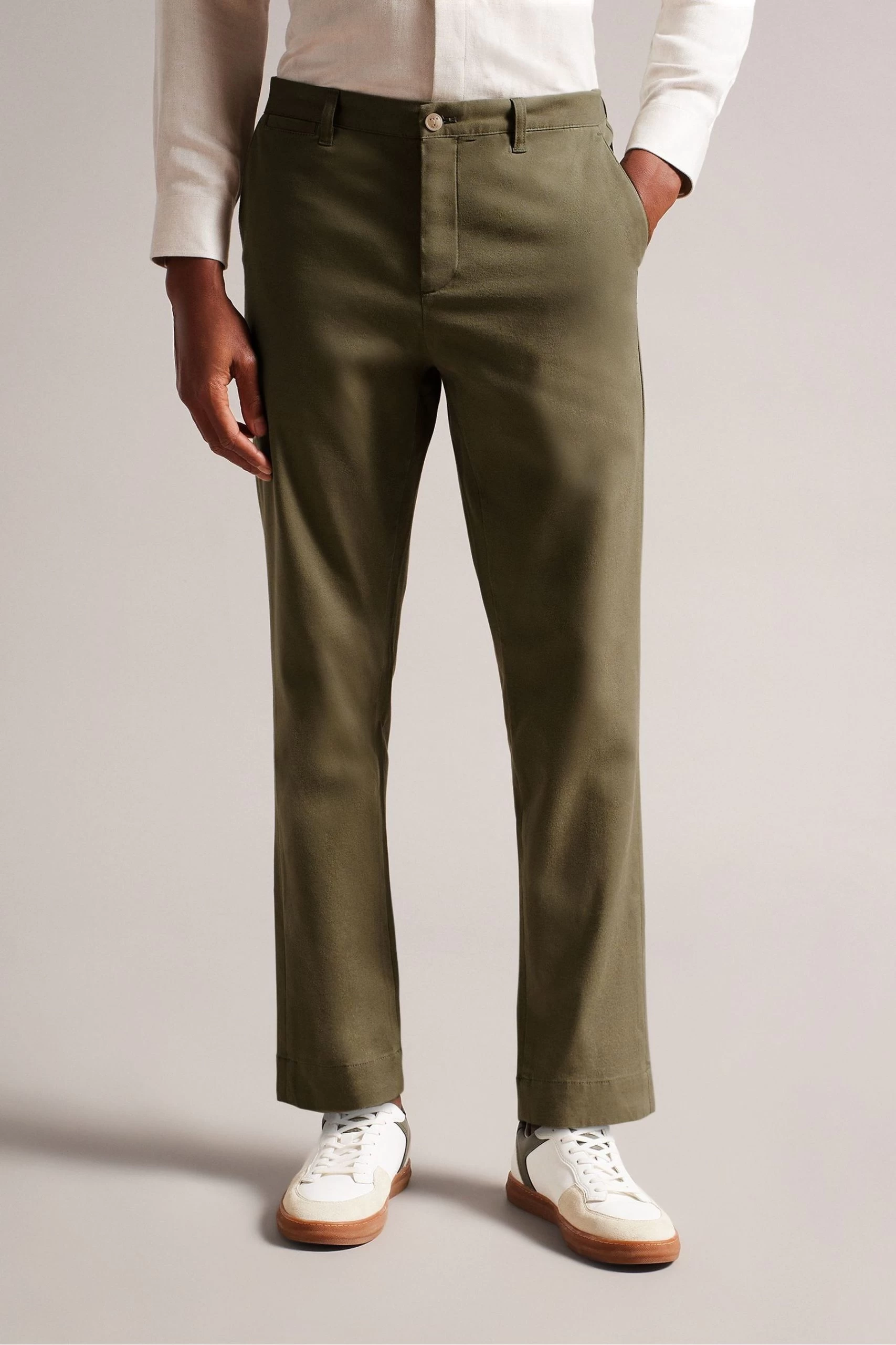 Ted Baker Green Genbee Olive Regular Fit Chino 3 Ted Baker Green Genbee Olive Regular Fit Chino