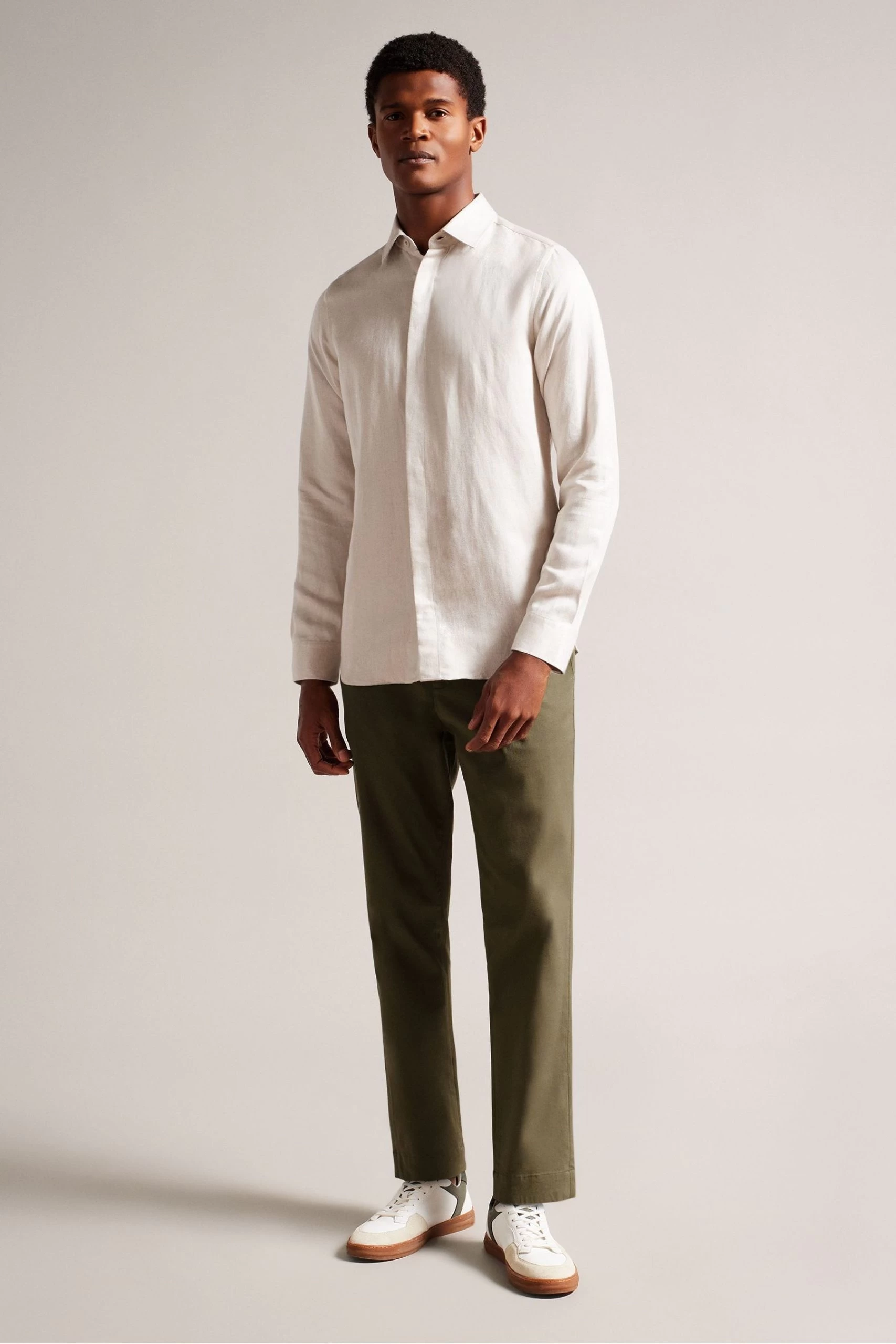 Ted Baker Green Genbee Olive Regular Fit Chino 5 Ted Baker Green Genbee Olive Regular Fit Chino - Image 3