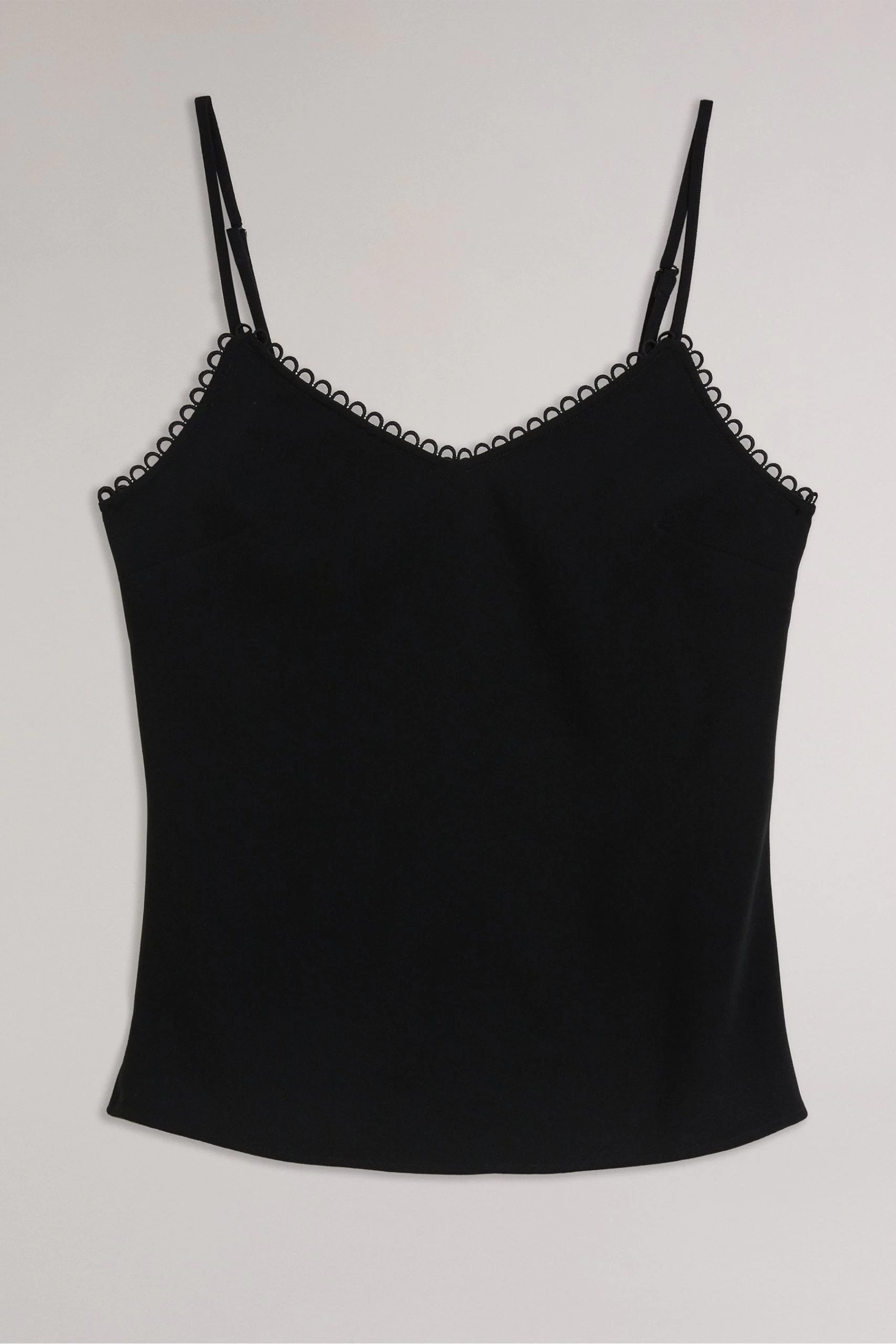 Ted Baker Andreno Black Strappy Cami With Rouleaux Trims 6 Ted Baker Andreno Black Strappy Cami With Rouleaux Trims - Image 4