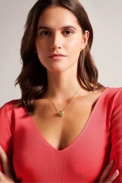 Ted Baker Pink Cileste Coral V-Neck Slim Fit Knit Top 12 Ted Baker Pink Cileste Coral V-Neck Slim Fit Knit Top -Ted Baker Shop 162697s4