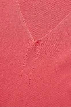Ted Baker Pink Cileste Coral V-Neck Slim Fit Knit Top 14 Ted Baker Pink Cileste Coral V-Neck Slim Fit Knit Top -Ted Baker Shop 162697s6