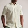 Ted Baker Green Hillma Short Sleeved Seersucker Stripe Shirt 2 Ted Baker Green Hillma Short Sleeved Seersucker Stripe Shirt -Ted Baker Shop 165159s