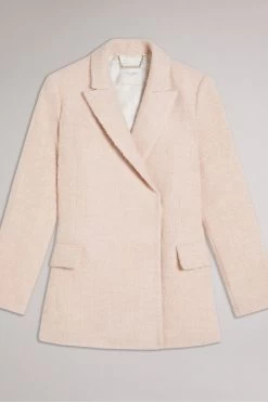 Ted Baker Oversized Pink Double Breasted Blazer Coat 15 Ted Baker Oversized Pink Double Breasted Blazer Coat -Ted Baker Shop 169 926s6