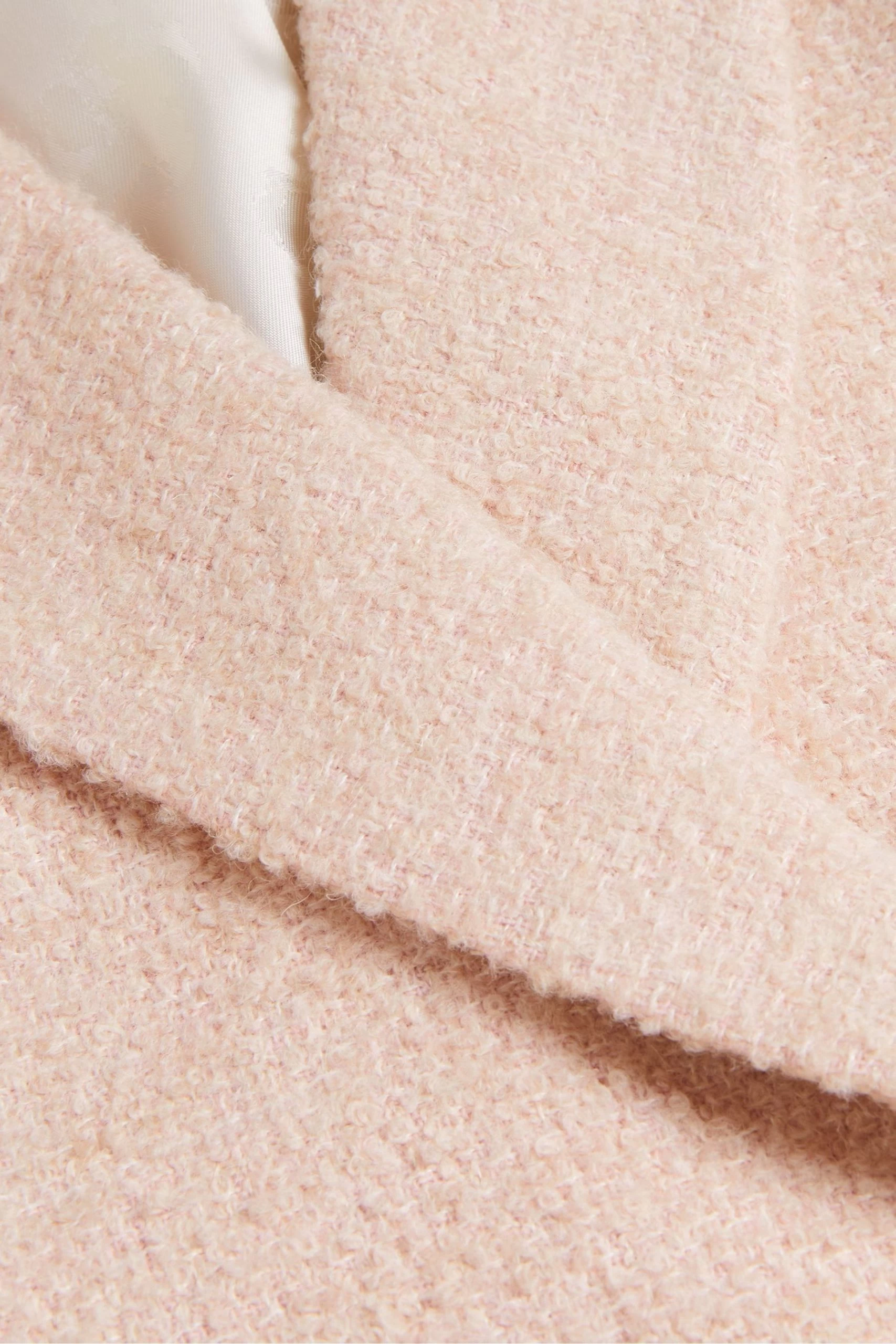 Ted Baker Oversized Pink Double Breasted Blazer Coat 10 Ted Baker Oversized Pink Double Breasted Blazer Coat - Image 8