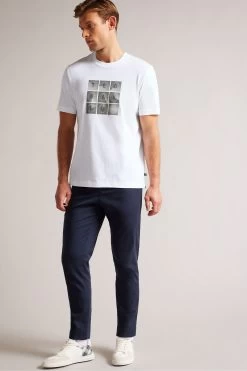 Ted Baker Farow White Short Sleeved Regular Fit Branded T-Shirt 9 Ted Baker Farow White Short Sleeved Regular Fit Branded T-Shirt -Ted Baker Shop 174753s3