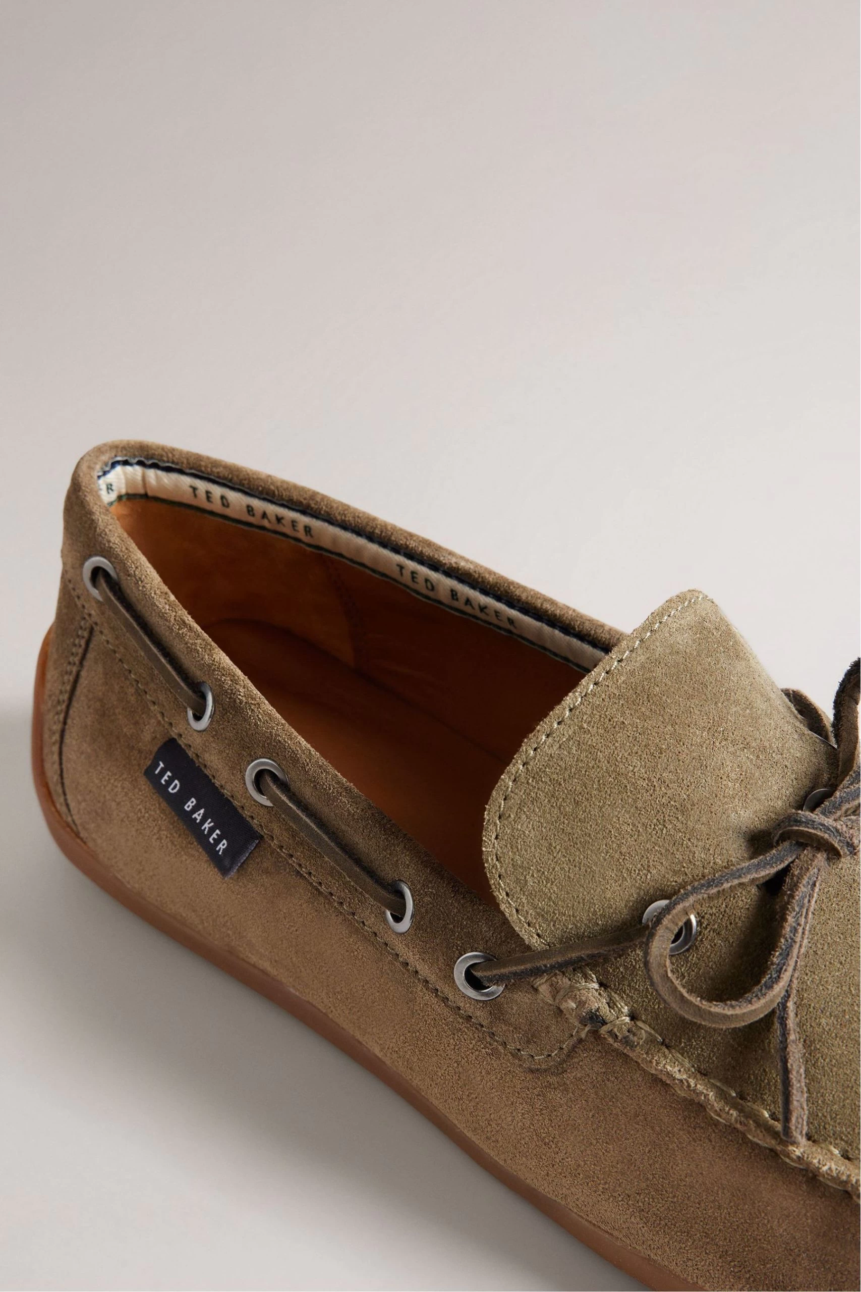 Ted Baker Green Kenney Suede Driver Boat Shoes 5 Ted Baker Green Kenney Suede Driver Boat Shoes - Image 3