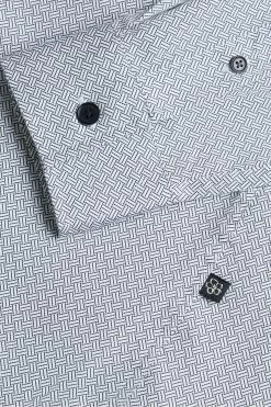 Ted Baker Blue Alham Long Sleeve Fine Geo Stretch Shirt 11 Ted Baker Blue Alham Long Sleeve Fine Geo Stretch Shirt -Ted Baker Shop 176698s5