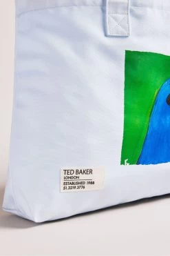 Ted Baker Blue Burdey Printed Recycled Beach Bag -Ted Baker Shop 180831s3