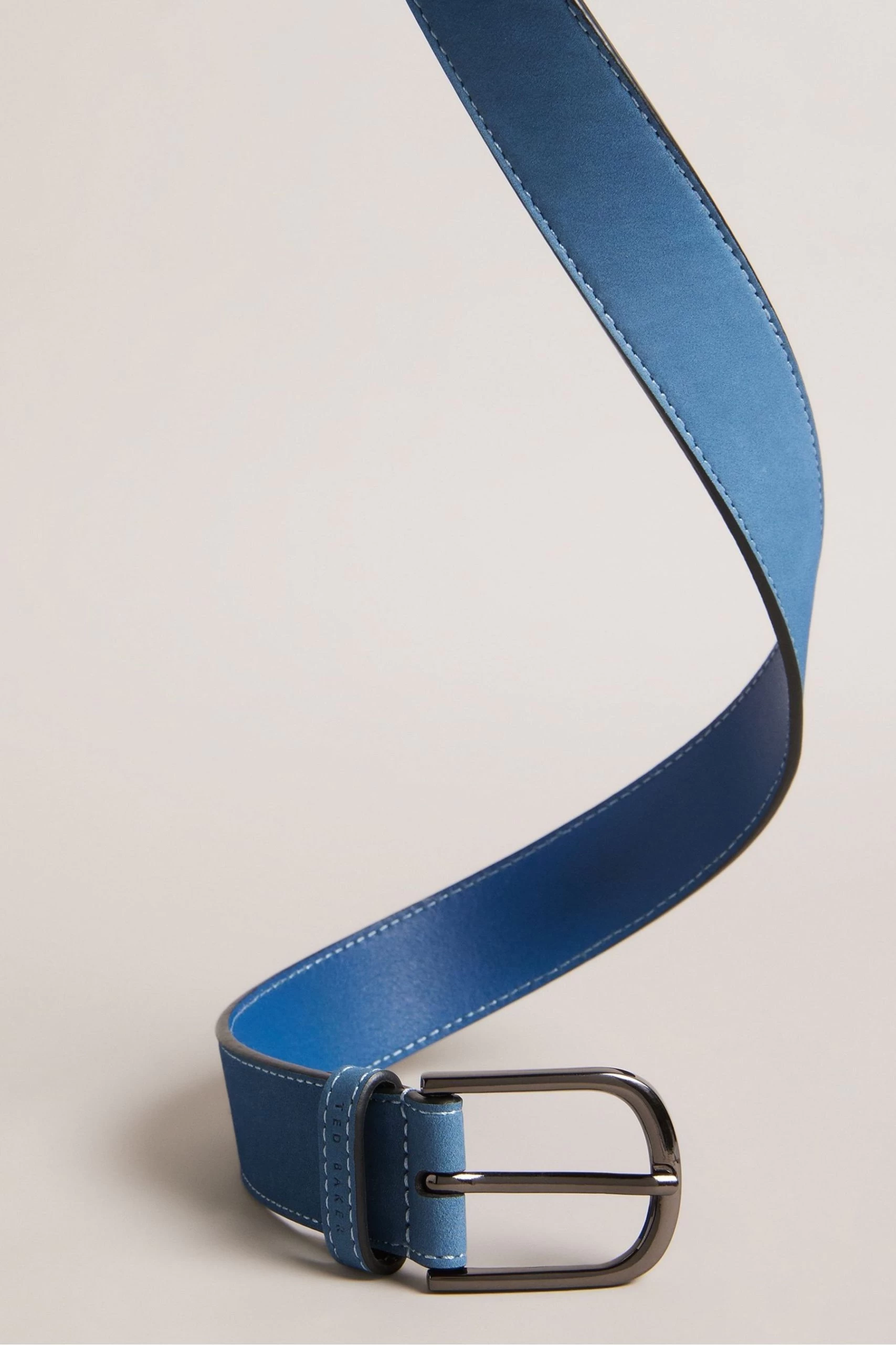 Ted Baker Blue Leather Belt 4 Ted Baker Blue Leather Belt - Image 2