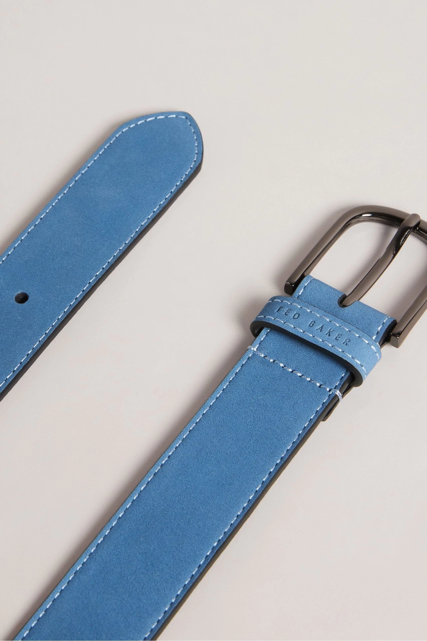 Ted Baker Blue Leather Belt 5 Ted Baker Blue Leather Belt - Image 3