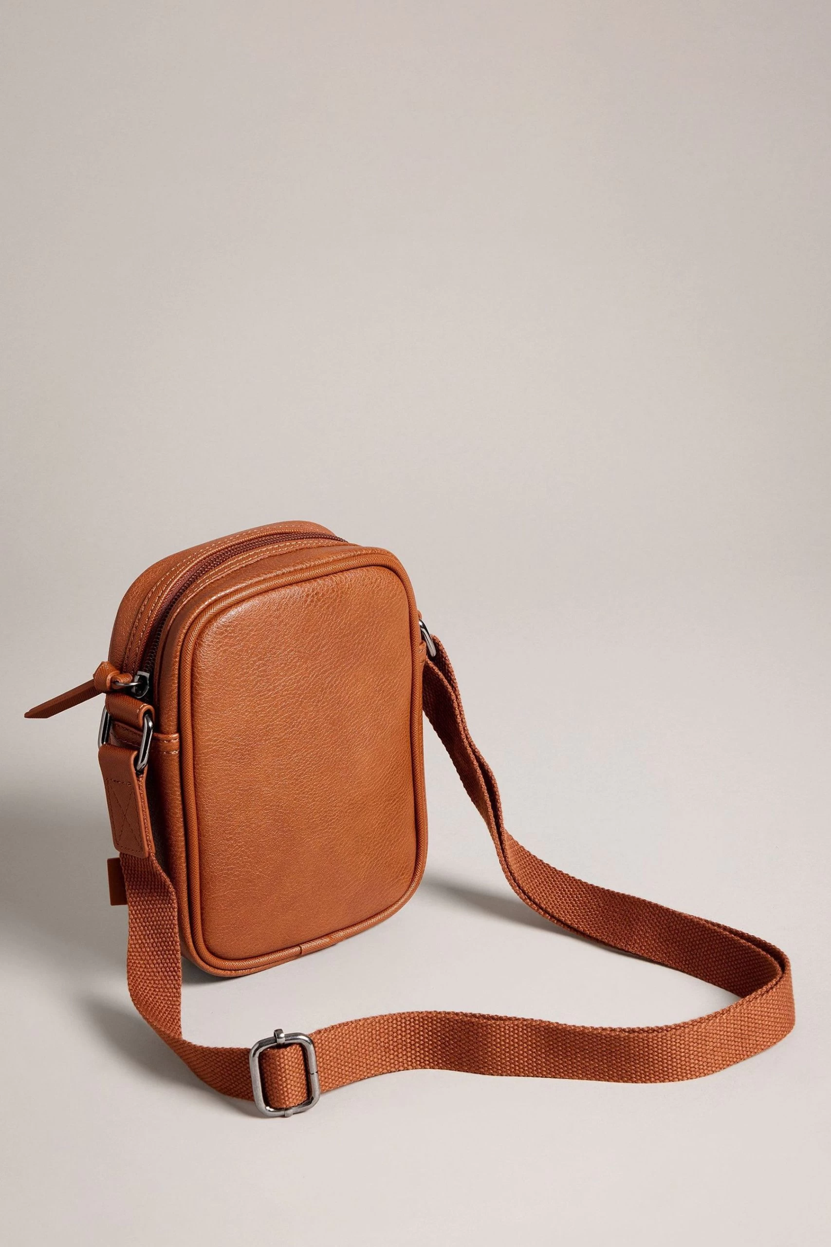 Ted Baker Evver Striped Pu Flight Brown Bag 4 Ted Baker Evver Striped Pu Flight Brown Bag - Image 2