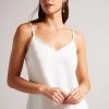 Ted Baker Andreno White Strappy Cami With Rouleaux Trims 2 Ted Baker Andreno White Strappy Cami With Rouleaux Trims -Ted Baker Shop 186499s
