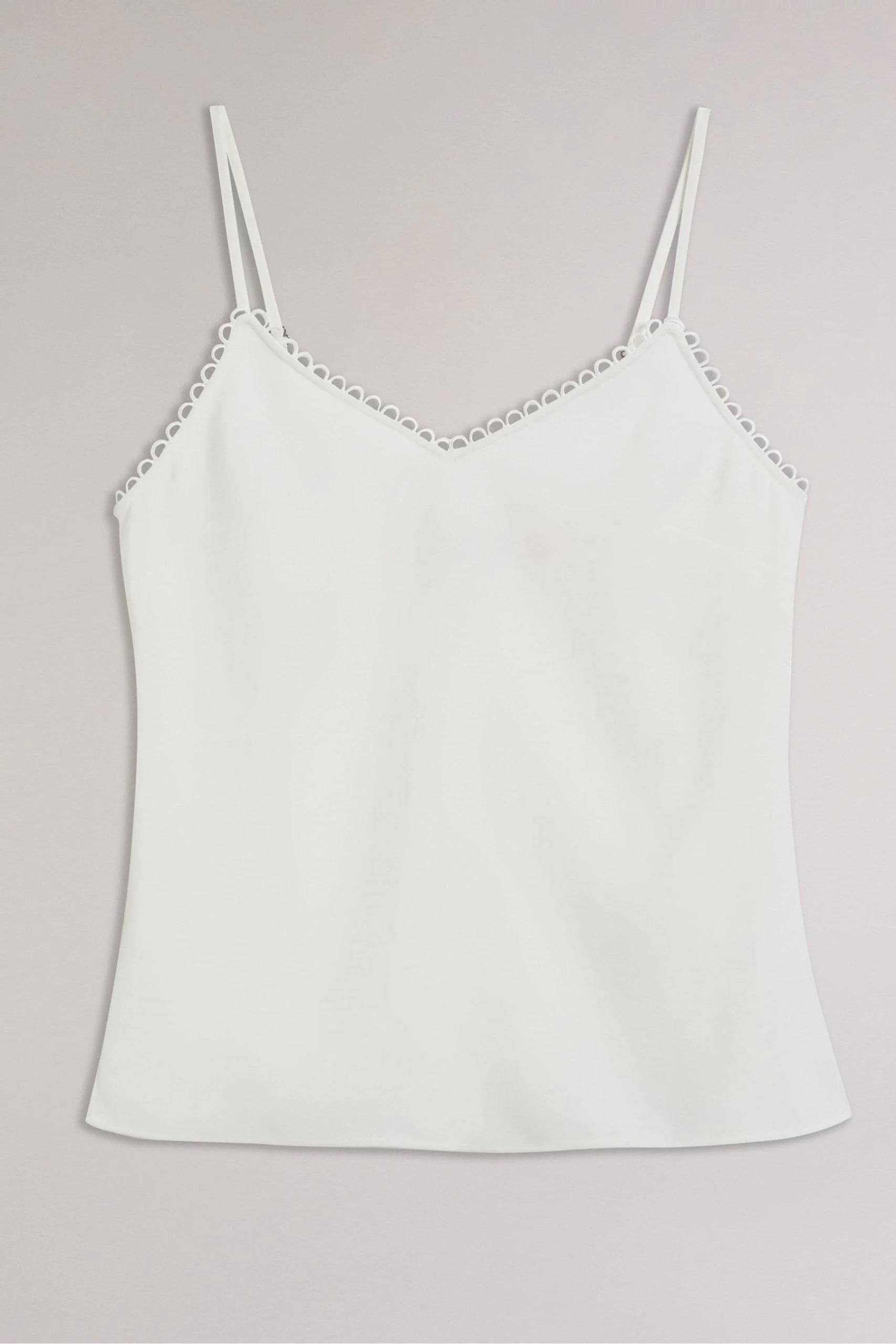 Ted Baker Andreno White Strappy Cami With Rouleaux Trims 7 Ted Baker Andreno White Strappy Cami With Rouleaux Trims - Image 5