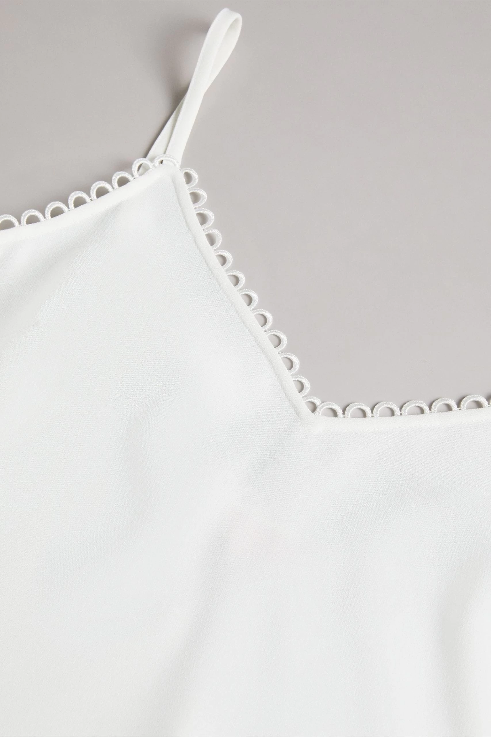 Ted Baker Andreno White Strappy Cami With Rouleaux Trims 8 Ted Baker Andreno White Strappy Cami With Rouleaux Trims - Image 6