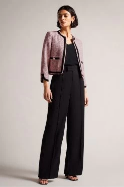 Ted Baker Pink Estiia Cropped Boucle Jacket -Ted Baker Shop 188278s3