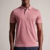 Ted Baker Pink Zeiter Short Sleeved Slim Soft Touch Polo Shirt 1 Ted Baker Pink Zeiter Short Sleeved Slim Soft Touch Polo Shirt -Ted Baker Shop 191245s
