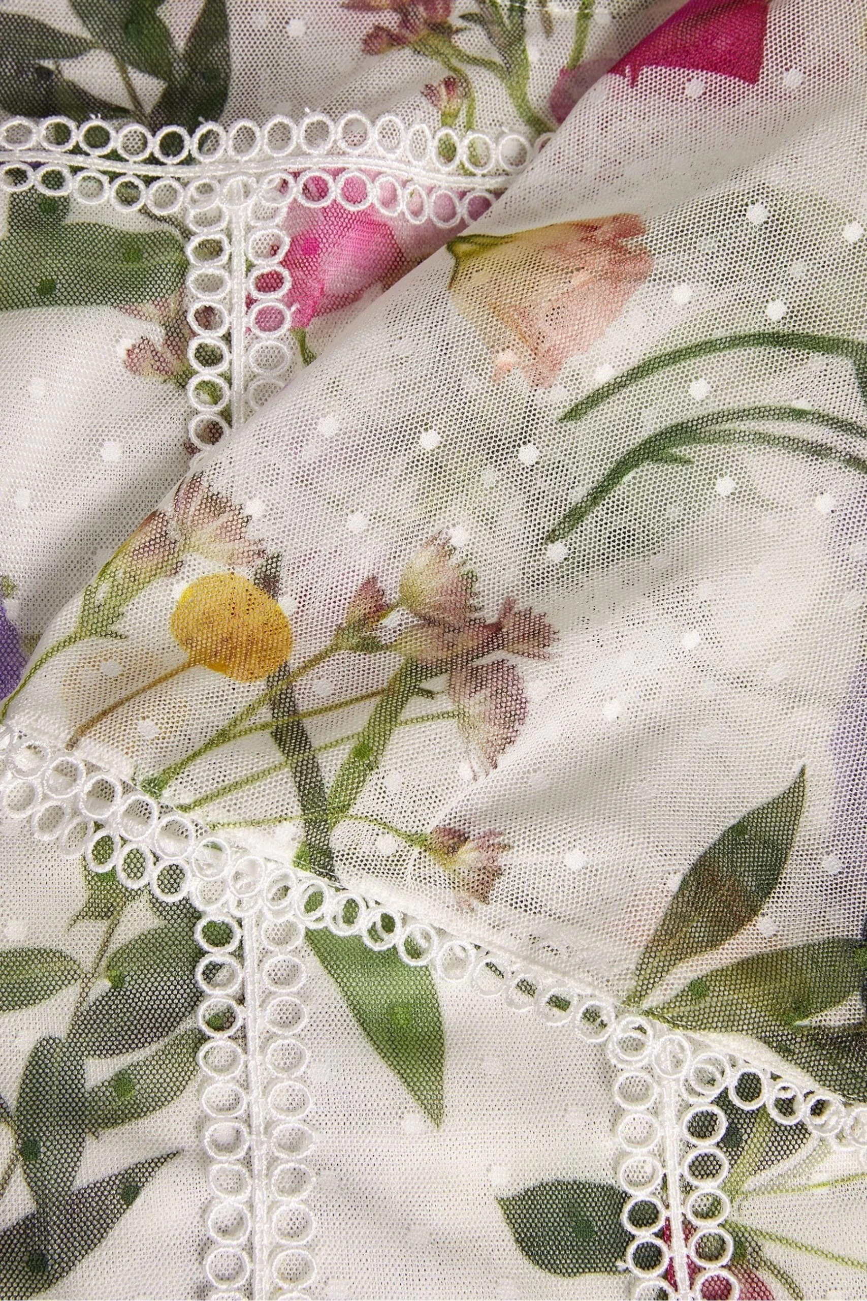 Ted Baker Arelln White High Neck Top With Lace Tapes 9 Ted Baker Arelln White High Neck Top With Lace Tapes - Image 7