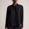 Ted Baker Julinaa Black Rouleaux Trim Detail Blouse 2 Ted Baker Julinaa Black Rouleaux Trim Detail Blouse -Ted Baker Shop 195278s