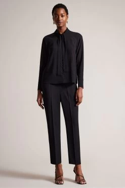 Ted Baker Julinaa Black Rouleaux Trim Detail Blouse 9 Ted Baker Julinaa Black Rouleaux Trim Detail Blouse -Ted Baker Shop 195278s3