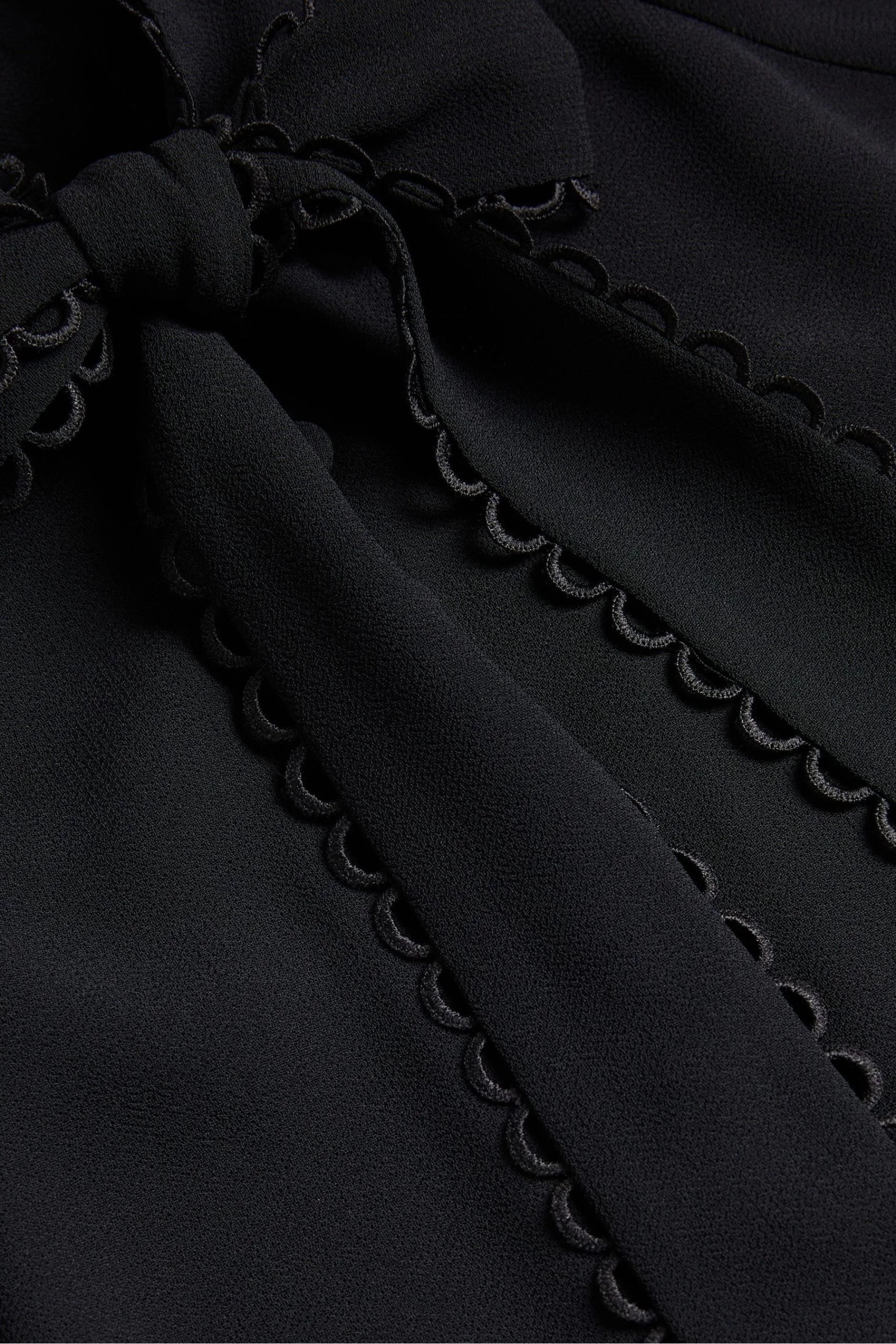 Ted Baker Julinaa Black Rouleaux Trim Detail Blouse 7 Ted Baker Julinaa Black Rouleaux Trim Detail Blouse - Image 5