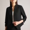 Ted Baker Black 3/4 Sleeve Crop Jacket 2 Ted Baker Black 3/4 Sleeve Crop Jacket -Ted Baker Shop 1W9025s