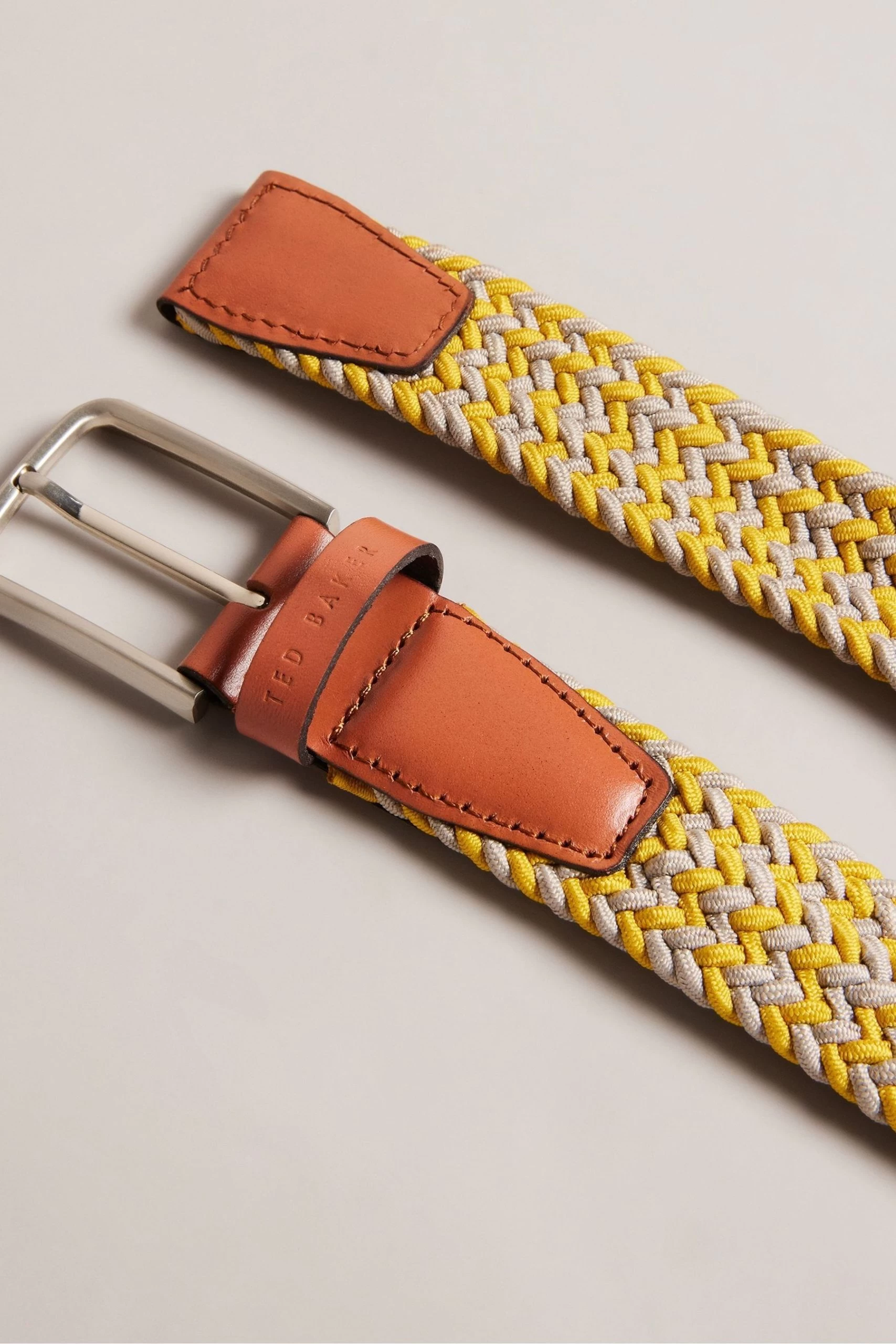 Ted Baker Yellow Callen Woven Elastic Belt 4 Ted Baker Yellow Callen Woven Elastic Belt - Image 2