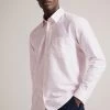 Ted Baker Pink Kingwel Long Sleeve Linen Shirt 1 Ted Baker Pink Kingwel Long Sleeve Linen Shirt -Ted Baker Shop 235884s