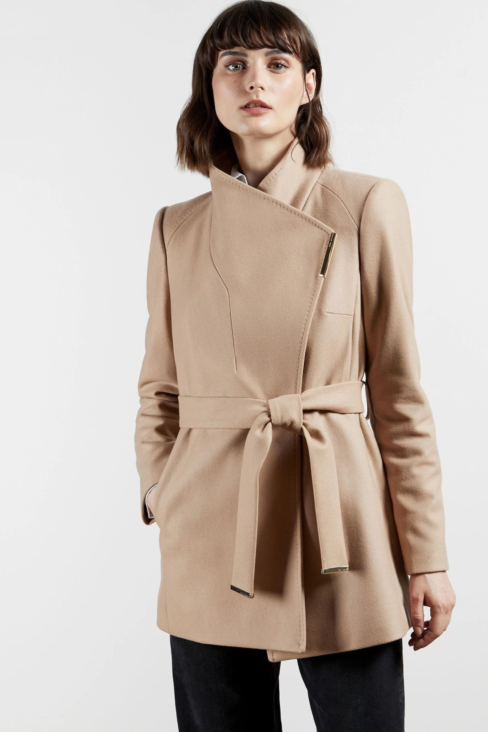 Ted Baker Rosess Short Wool Wrap Coat 3 Ted Baker Rosess Short Wool Wrap Coat