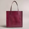 Ted Baker CROCCON Icon Large Deep Purple Croc Bag -Ted Baker Shop 253518 dp purple ted baker croccon icon large deep purple croc bag 1