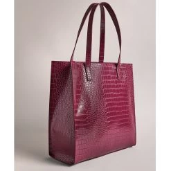 Ted Baker CROCCON Icon Large Deep Purple Croc Bag -Ted Baker Shop 253518 dp purple ted baker croccon icon large deep purple croc bag 4