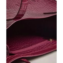Ted Baker CROCCON Icon Large Deep Purple Croc Bag -Ted Baker Shop 253518 dp purple ted baker croccon icon large deep purple croc bag 5
