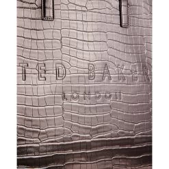 Ted Baker CROCCON Icon Large Gunmetal Croc Bag -Ted Baker Shop 253518 gunmetal ted baker croccon icon large gunmetal croc bag 2