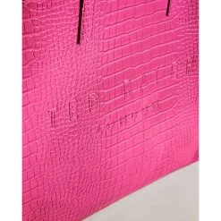 Ted Baker CROCCON Icon Large Mid Pink Croc Bag -Ted Baker Shop 253518 mid pink ted baker croccon icon large mid pink croc bag 3