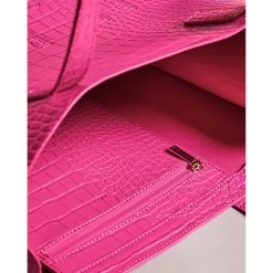 Ted Baker CROCCON Icon Large Mid Pink Croc Bag -Ted Baker Shop 253518 mid pink ted baker croccon icon large mid pink croc bag 5