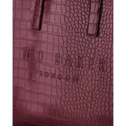 Ted Baker REPTCON Icon Small Deep Purple Croc Bag -Ted Baker Shop 253519 dp purple ted baker reptcon icon small deep purple croc bag 3