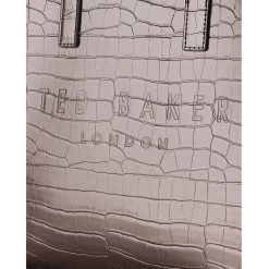 Ted Baker REPTCON Icon Small Gunmetal Croc Bag -Ted Baker Shop 253519 gunmetal ted baker reptcon icon small gunmetal croc bag 3